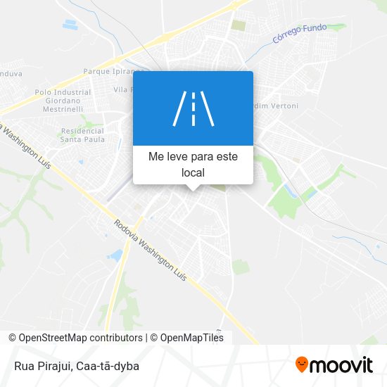 Rua Pirajui mapa