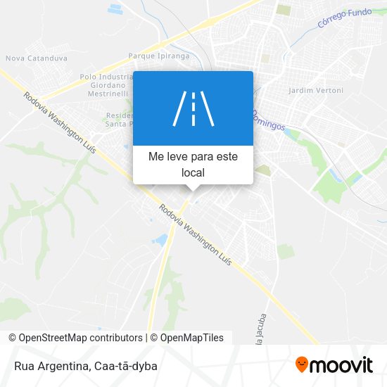 Rua Argentina mapa