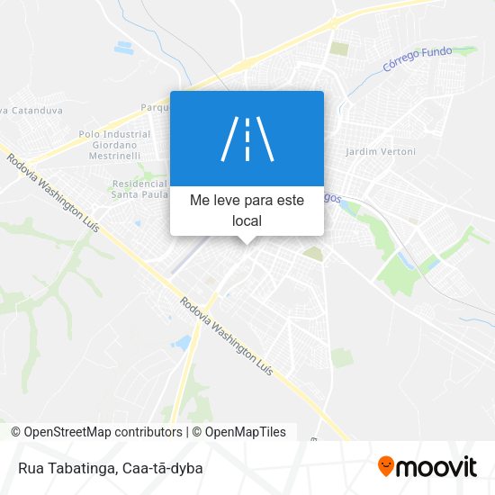 Rua Tabatinga mapa