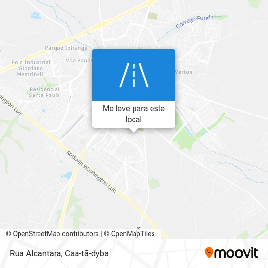 Rua Alcantara mapa