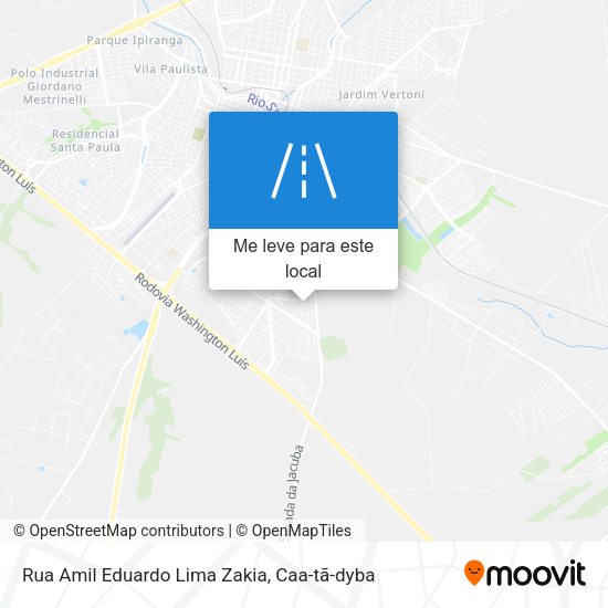 Rua Amil Eduardo Lima Zakia mapa