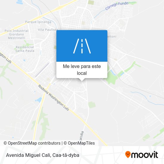 Avenida Miguel Cali mapa
