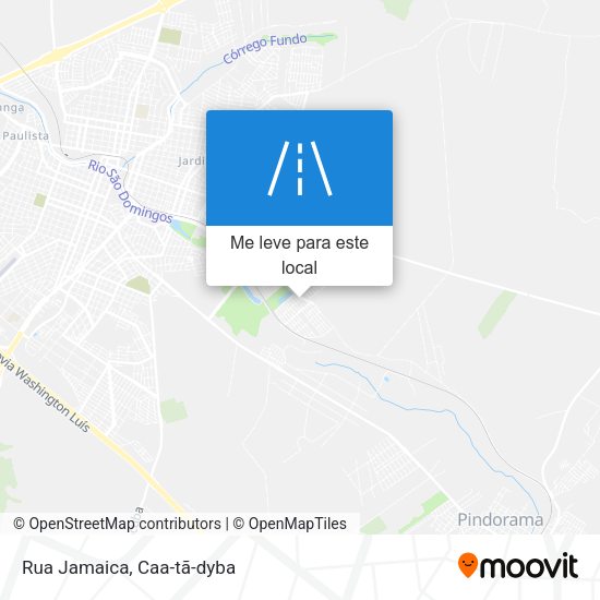 Rua Jamaica mapa
