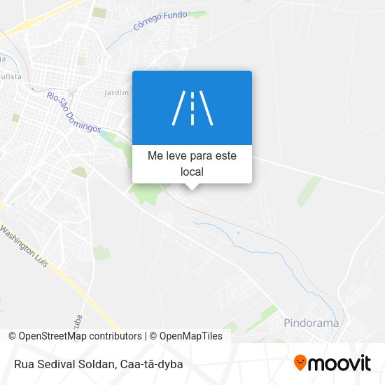 Rua Sedival Soldan mapa