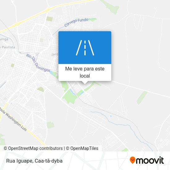 Rua Iguape mapa