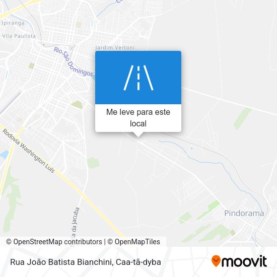 Rua João Batista Bianchini mapa