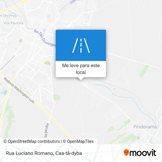 Rua Luciano Romano mapa