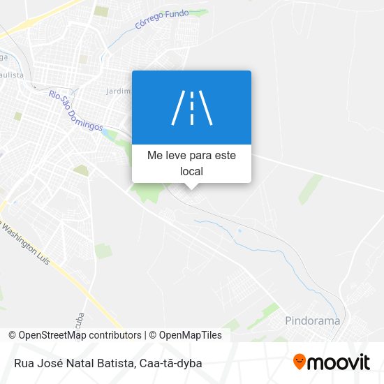 Rua José Natal Batista mapa