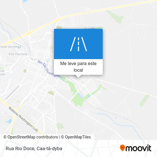 Rua Rio Doce mapa