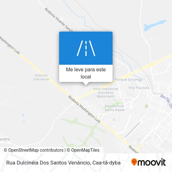 Rua Dulcinéia Dos Santos Venâncio mapa
