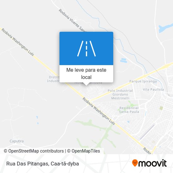 Rua Das Pitangas mapa