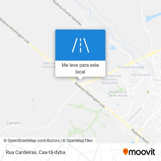 Rua Cardeiras mapa