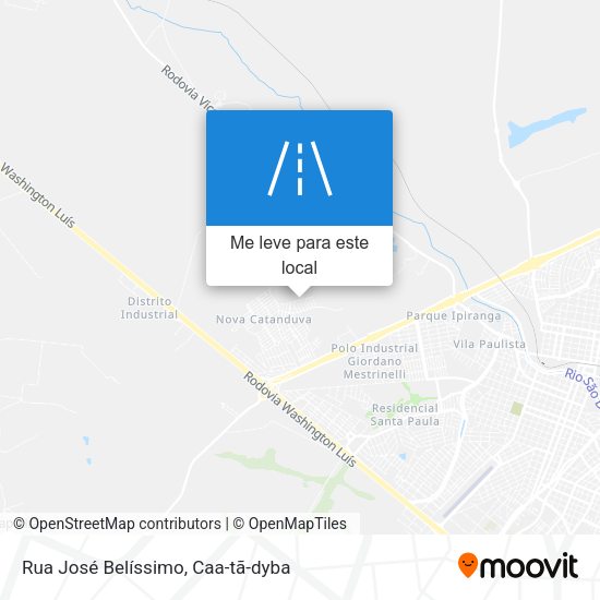 Rua José Belíssimo mapa