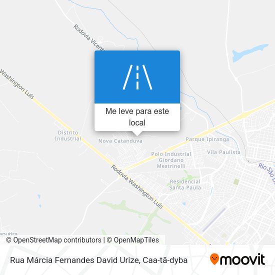 Rua Márcia Fernandes David Urize mapa