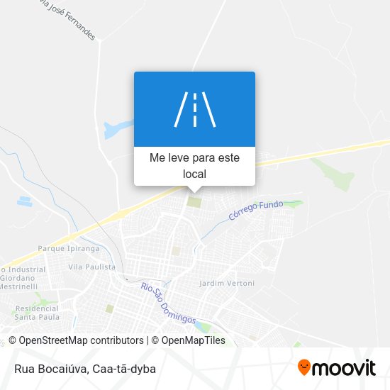 Rua Bocaiúva mapa