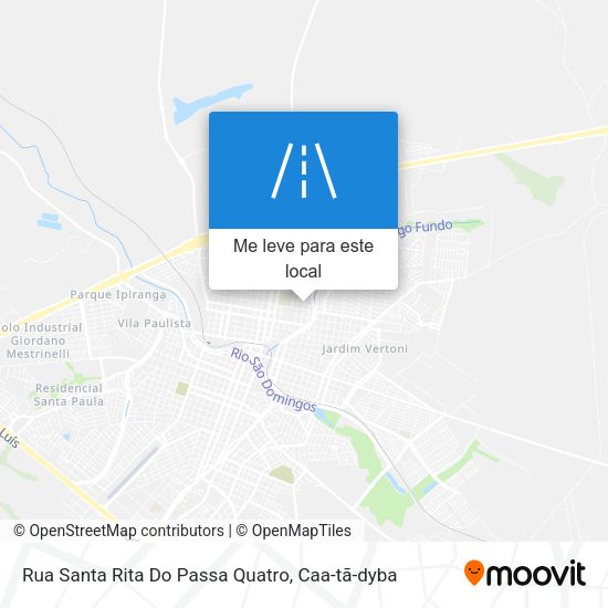Rua Santa Rita Do Passa Quatro mapa