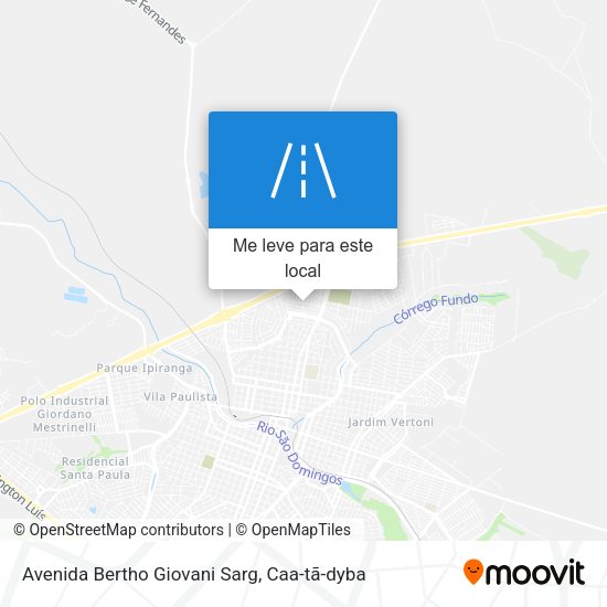 Avenida Bertho Giovani Sarg mapa