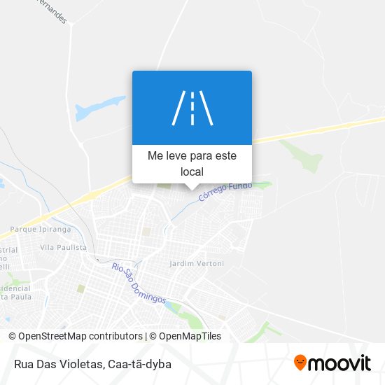 Rua Das Violetas mapa