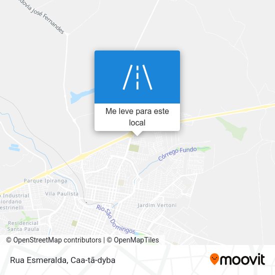 Rua Esmeralda mapa