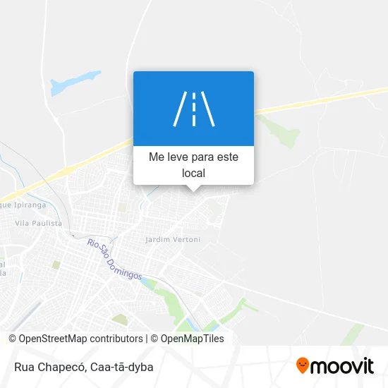 Rua Chapecó mapa