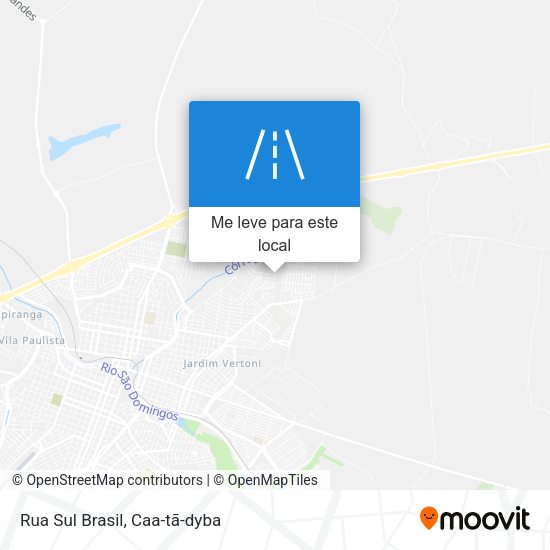 Rua Sul Brasil mapa