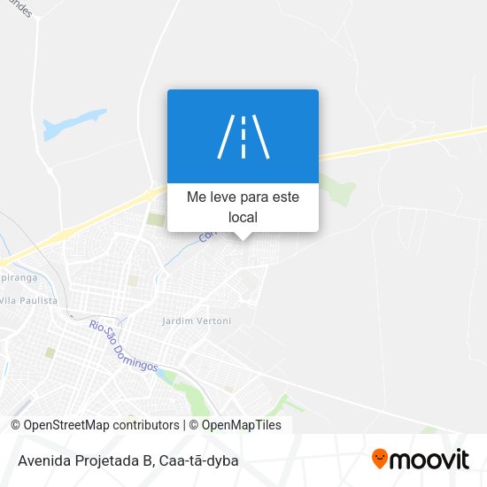 Avenida Projetada B mapa