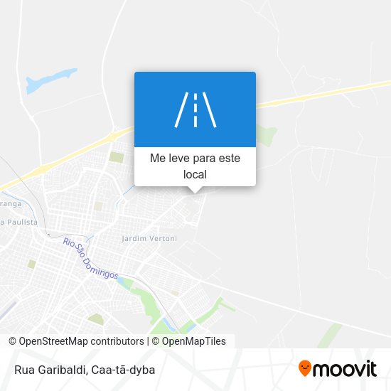 Rua Garibaldi mapa