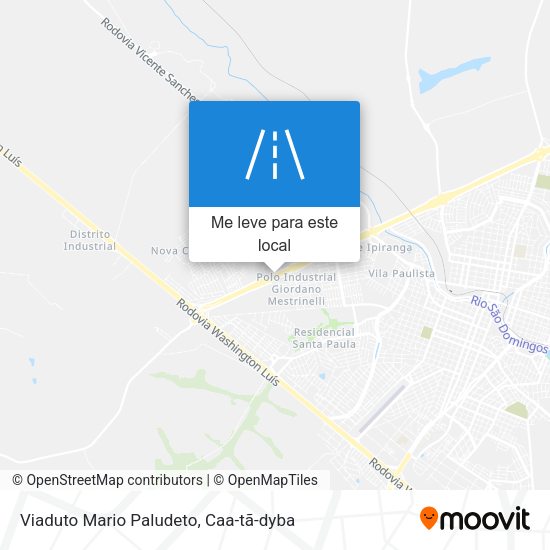 Viaduto Mario Paludeto mapa