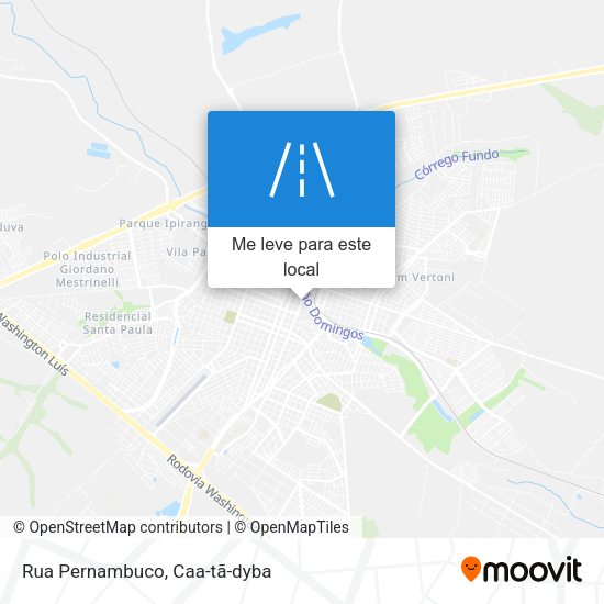Rua Pernambuco mapa