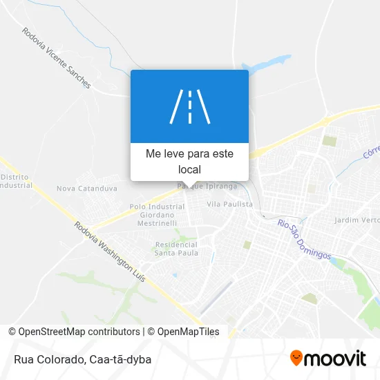 Rua Colorado mapa