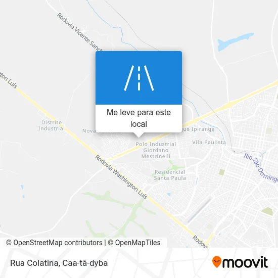 Rua Colatina mapa