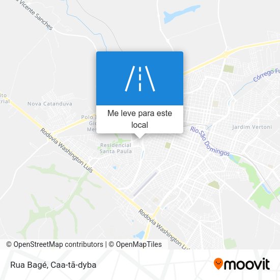 Rua Bagé mapa