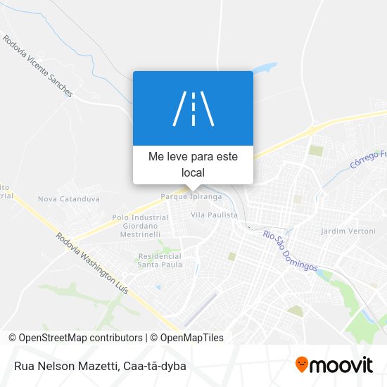 Rua Nelson Mazetti mapa