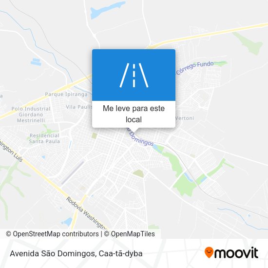 Avenida São Domingos mapa