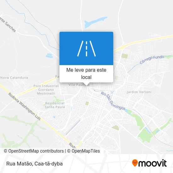 Rua Matão mapa