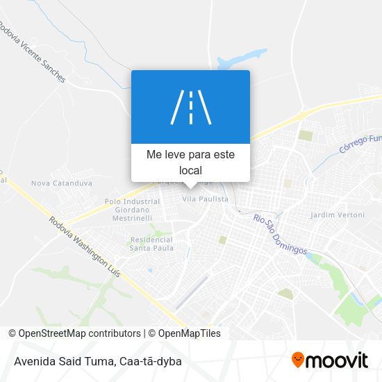 Avenida Said Tuma mapa