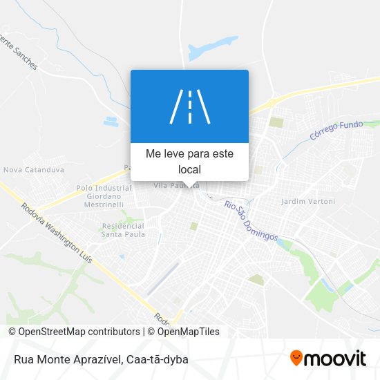 Rua Monte Aprazível mapa