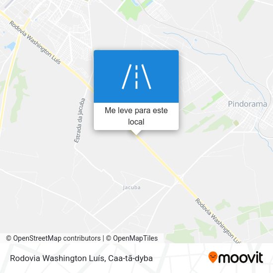 Rodovia Washington Luís mapa