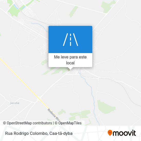 Rua Rodrigo Colombo mapa