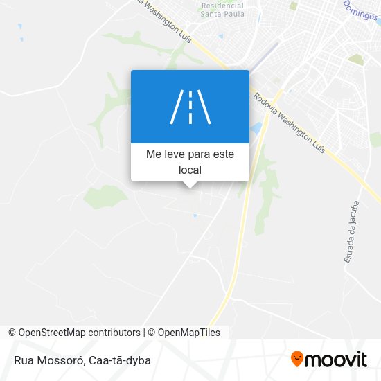 Rua Mossoró mapa