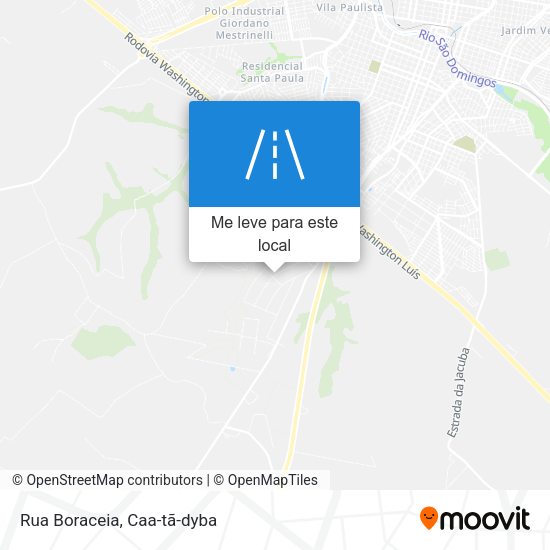 Rua Boraceia mapa