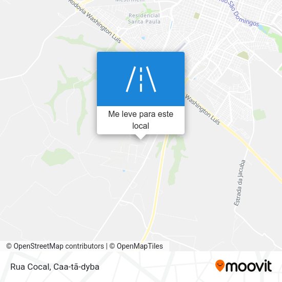 Rua Cocal mapa