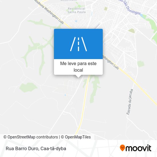 Rua Barro Duro mapa