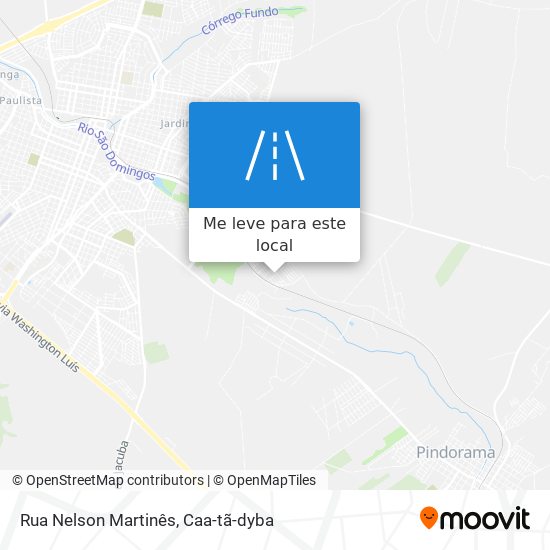 Rua Nelson Martinês mapa