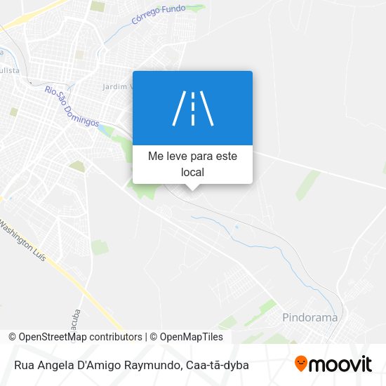 Rua Angela D'Amigo Raymundo mapa
