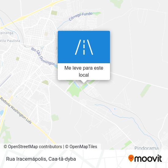 Rua Iracemápolis mapa