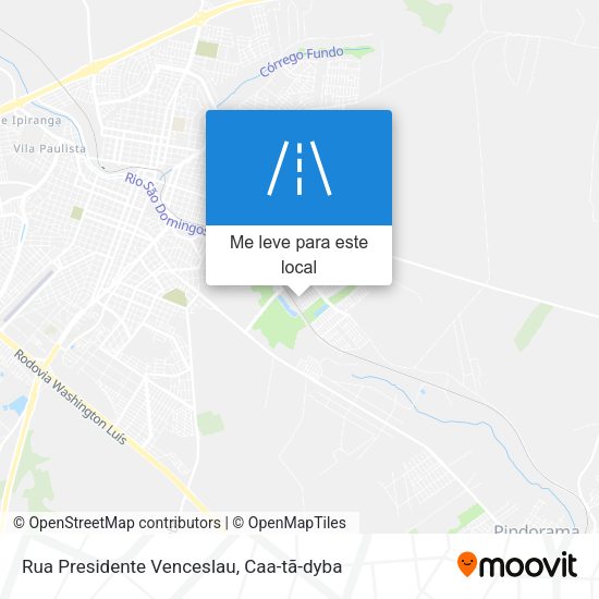 Rua Presidente Venceslau mapa