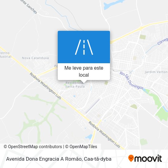 Avenida Dona Engracia A Romão mapa