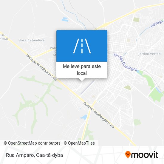 Rua Amparo mapa