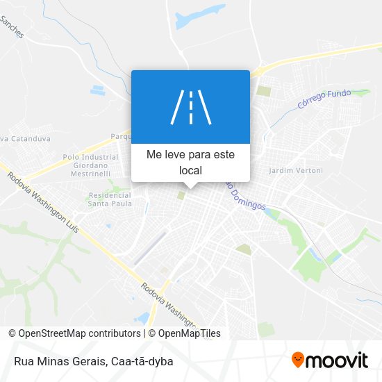 Rua Minas Gerais mapa